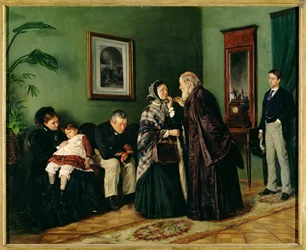 Das Wartezimmer des Arztes, 1870